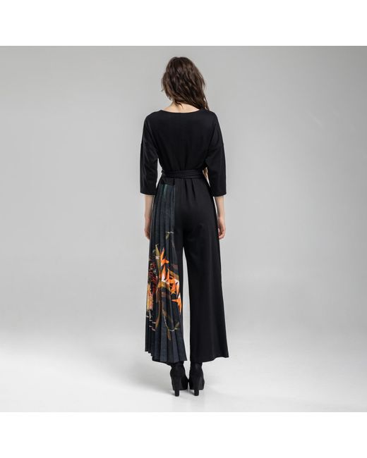 ARTISTA Black Secret Beauty Pleated Jumpsuit
