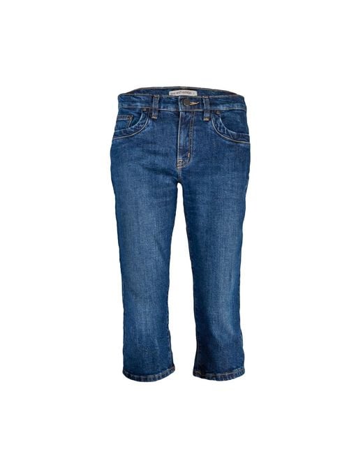 Love and Nostalgia Blue Little Gath Capri Jean