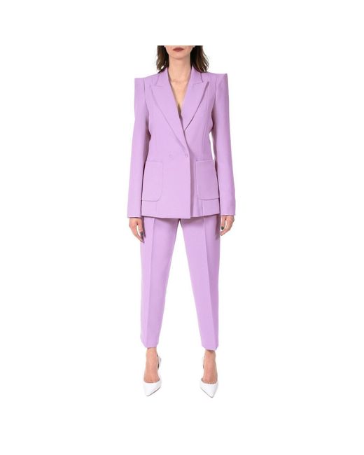 AGGI by HALEWSKI Purple Samantha Crocus Blazer