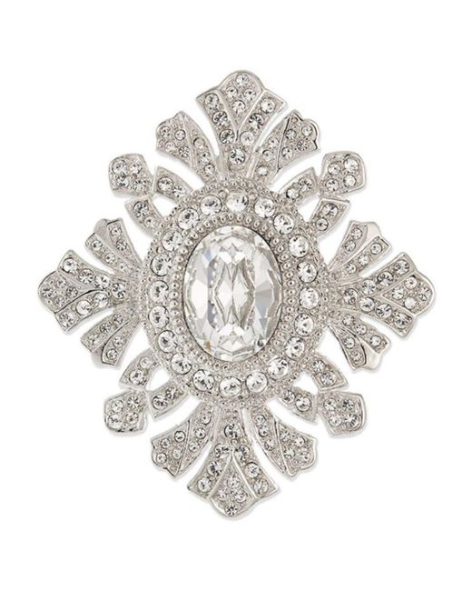 Grosse Metallic Crystal Statement Brooch, Series Trésor