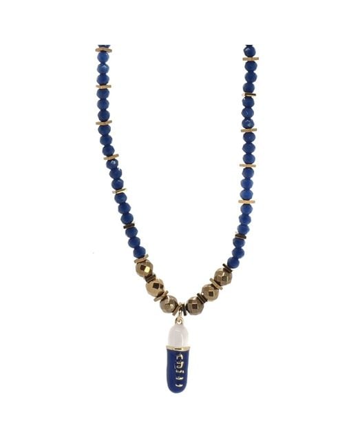 Ebru Jewelry Metallic Chill Pill Beaded Necklace