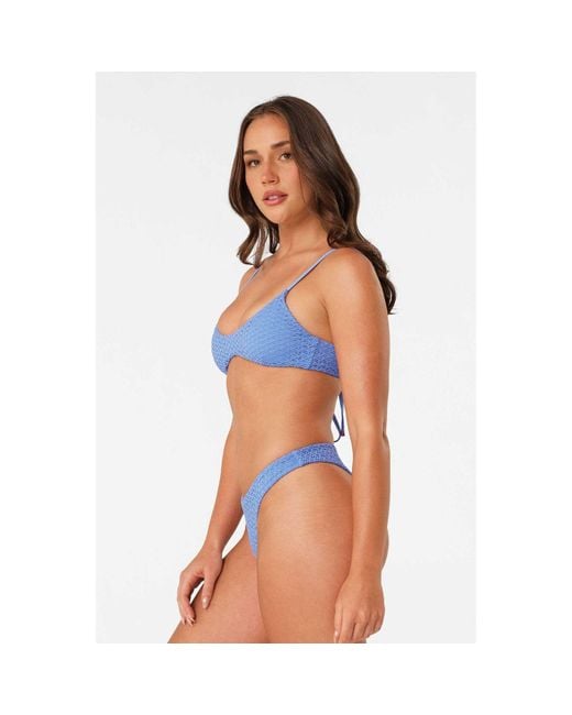 Blackbough Swim Blue Natalie Scoop Neck Top Oceania Crochet