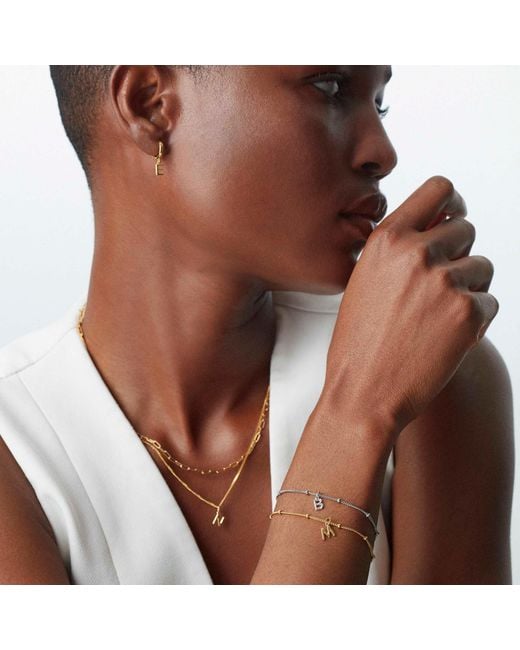 Muru Metallic Little Love Letter Bracelet