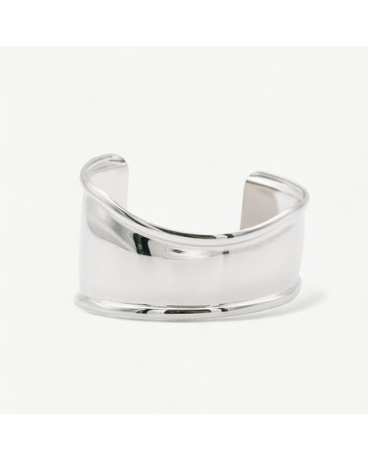 Miss Cecilia Metallic Arc Cuff Bangle