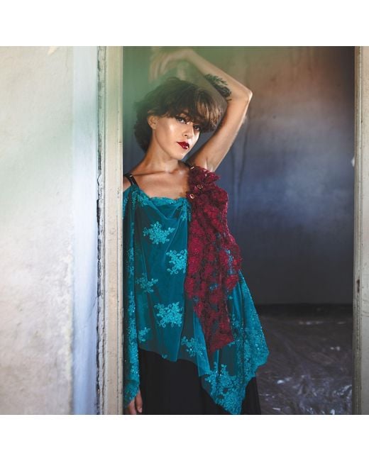 Miro Misljen Blue Light Fluid Dress