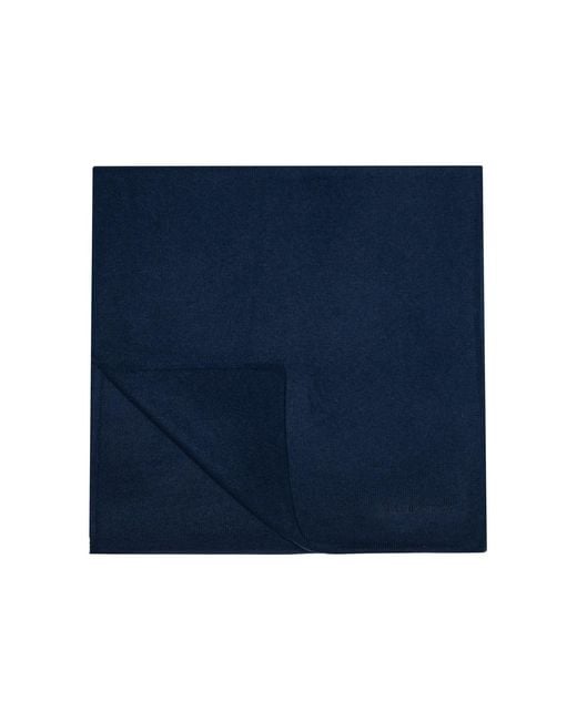 Bel Cashmere Blue Big Knitted Scarf