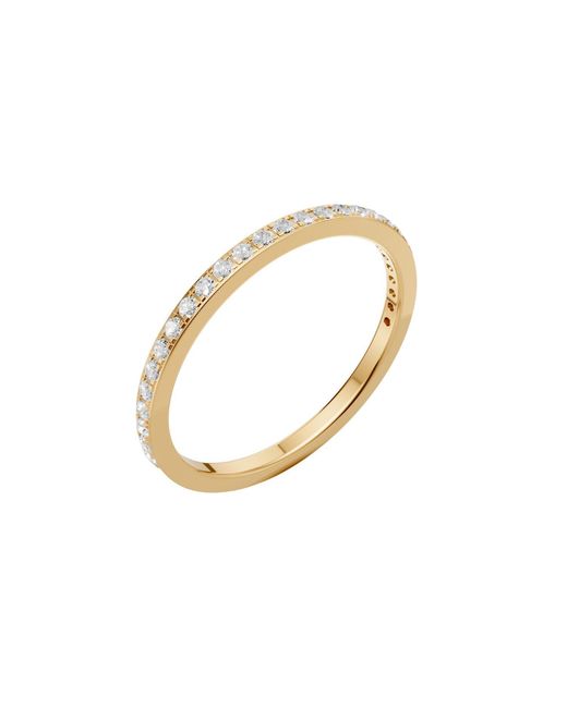Aya Fine Jewelry Metallic Minimalist Round Lab Diamond Eternity Band