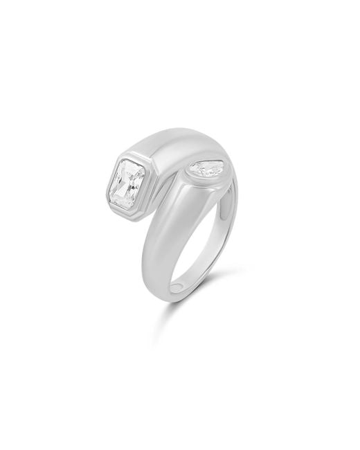 SHYMI White Multi Shape Wrap Ring