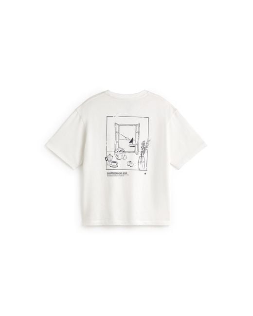 Thinking Mu White Lucia Window View T-Shirt