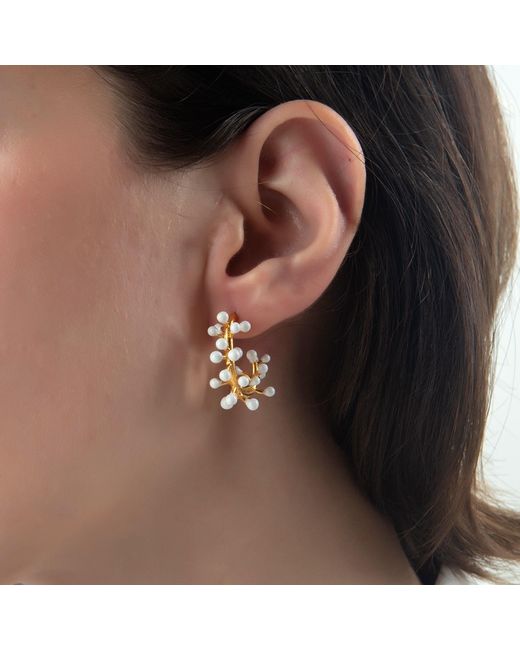 Milou Jewelry Metallic Charlotte Hoop Earrings