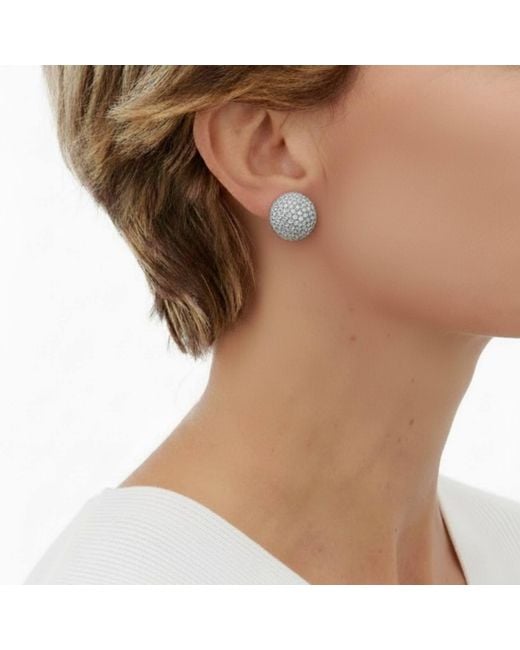Silver & Elegant Co. White The Orbit Reversible Studs