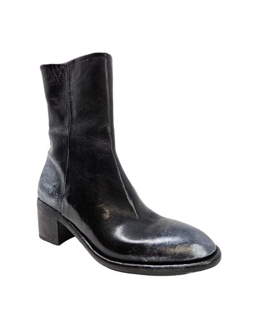 Madison Maison Black Hand Rubbed Ankle Boot