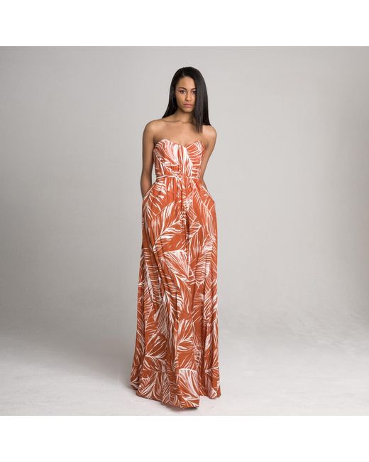 Imaatu Brown Blush Rust Dress