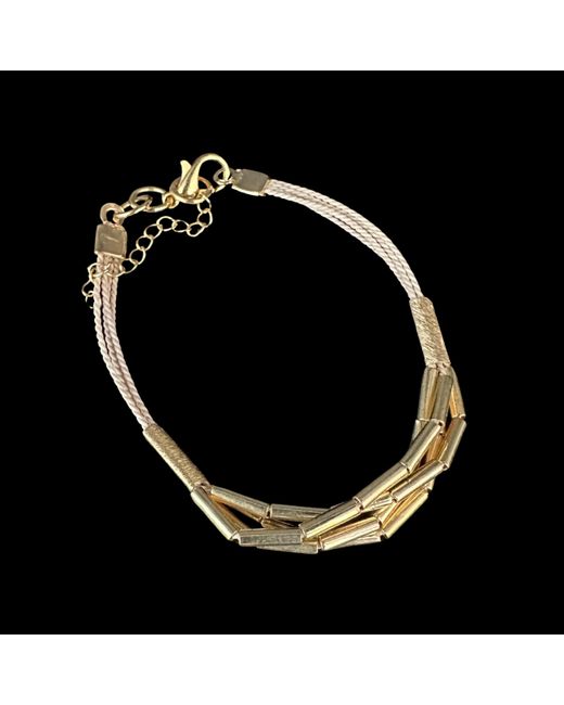 Nart Nature Making Art Metallic The Single Buriti Natural Fiber Bracelet