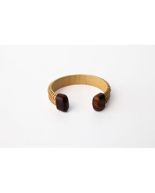 Whale Tail Weaving Metallic Neutrals The Wooden Whaler's Girlfriend Cuff
