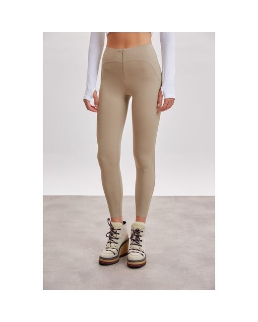 Altra Volta Natural Neutrals High-Waist Sculpting Leggings – Supportive Fit Sand