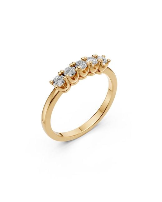Aya Fine Jewelry Metallic Everyday Round Lab Diamond Wedding Ring