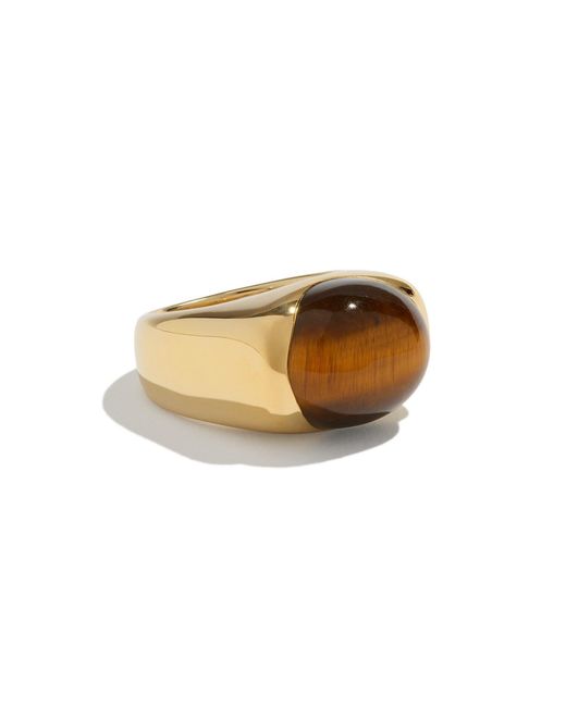 Stone Fruit Brown Peeled Ring