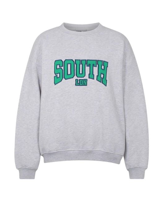 Hoops + Chains LDN Gray South Ldn Sweatshirt