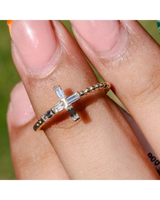 Aya Fine Jewelry Metallic Minimalist Round & Marquise Lab Diamond Ring