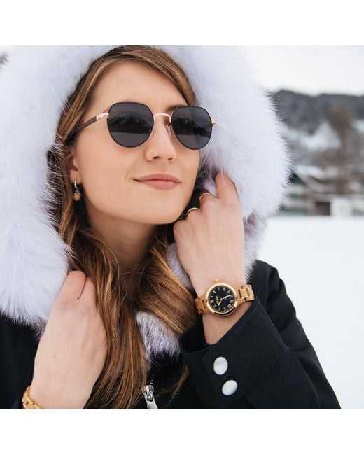 Waidzeit Metallic Wine Princess Noir Wine Barrel Watch