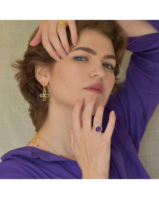 GEM BAZAAR Blue Duomo Ring