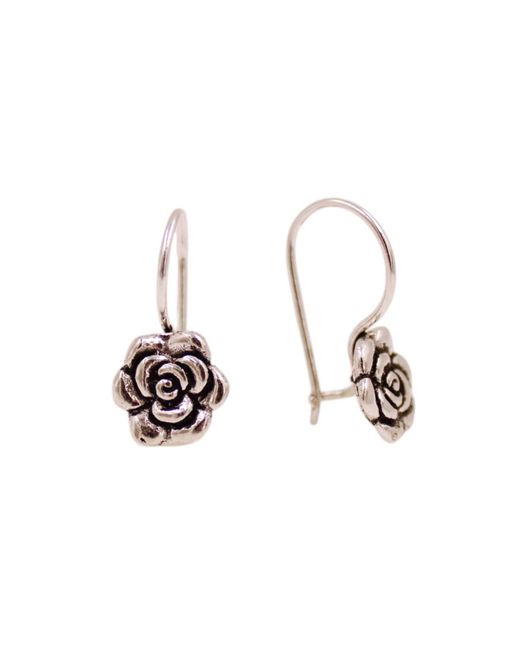 1610Istanbul Metallic Istanbul Floral Earrings