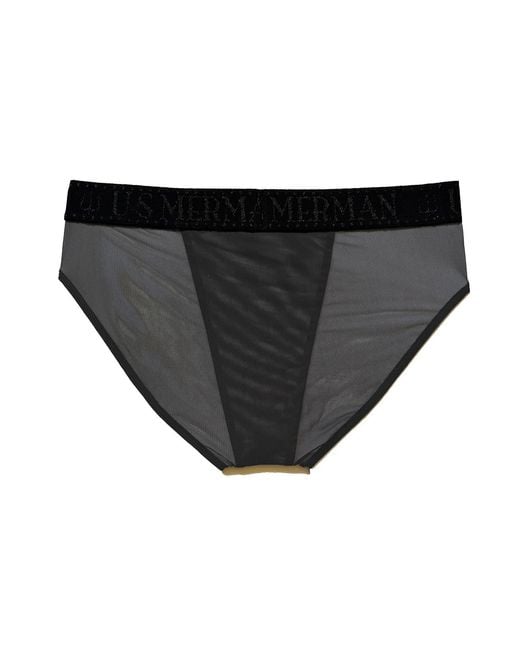 Us Merman Black Trident Underwear for men