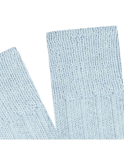 Paul James Knitwear Blue Alpaca Kenilworth Lounge Socks