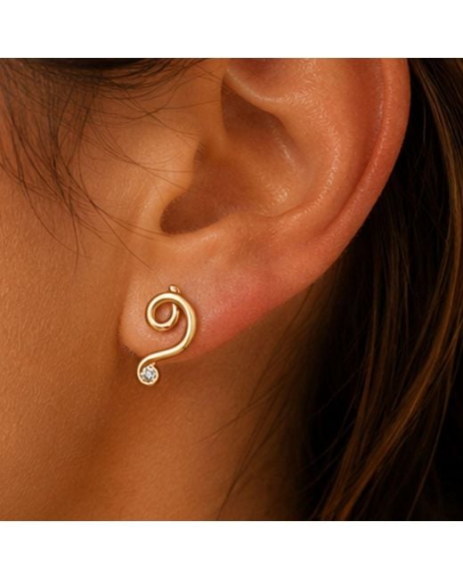 Lily Flo Jewellery Metallic Good Thing We Kept Going Diamond Earrings