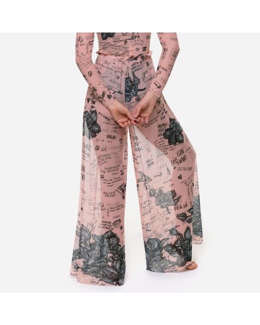 Rodasoleil Smart Swimwear Pink Beach Pants Nude Body-Art