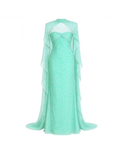 Herfetch Green Maxi Monet Dress