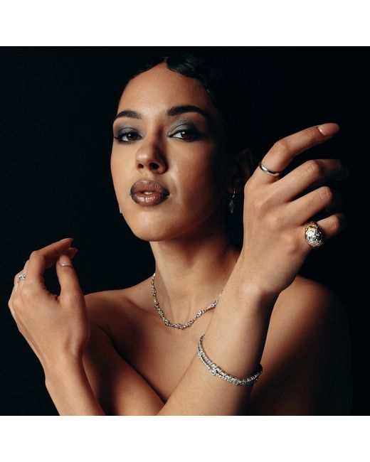 Ptera Jewelry Metallic Luna Astra Moon Ring