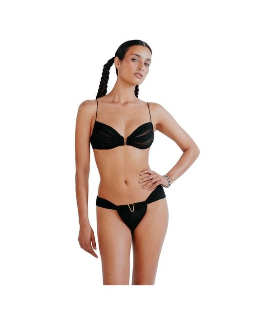 Perilla Lingerie Black Cameron Thong