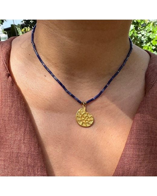 Lexi Jewelry Metallic Golden Nautical Shell Necklace