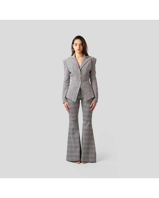 Maui X Lolita Gray Geneviève Tailored Pants