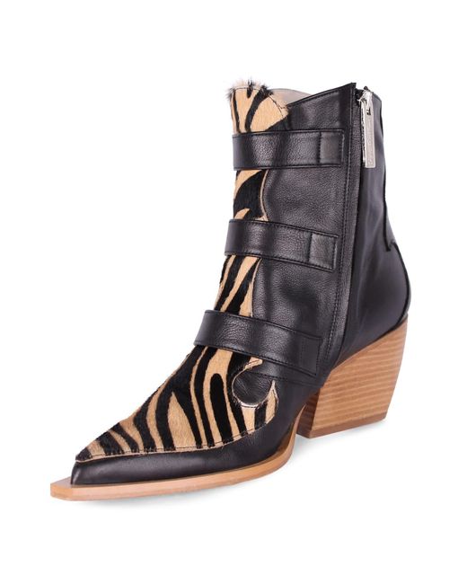 Terry De Havilland Brown Texas Animal Ankle Boot