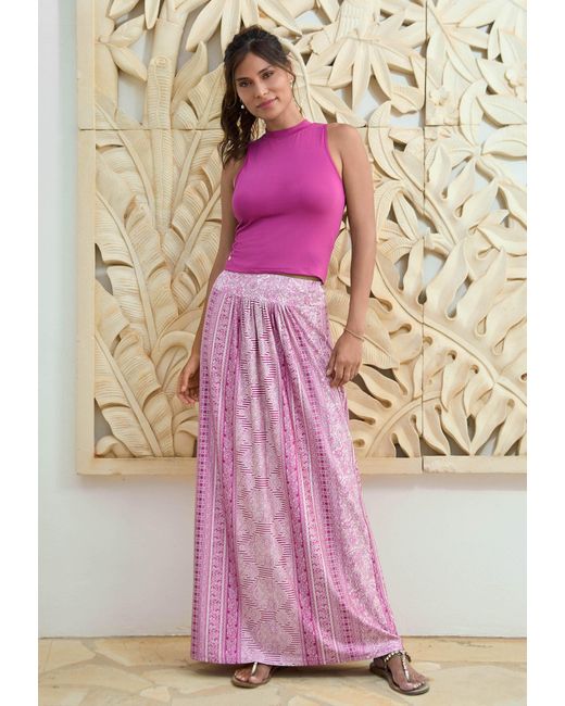 Chic by Lirette Pink Maxi Rok Guna