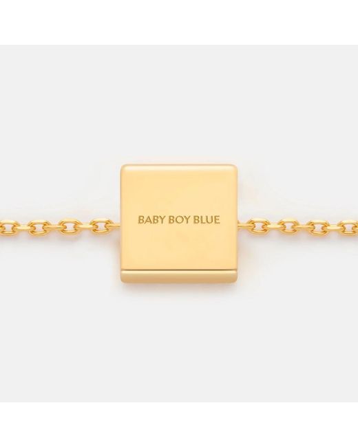 Kouree Metallic 'Baby Boy' Necklace Pendant Charm