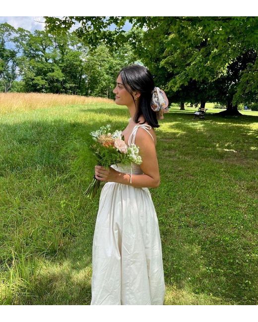 cute cheap spring dresses Affordable Amazon that are pretty too Length:60[+$4.99] Lara Beige Cotton Corset casual white dress