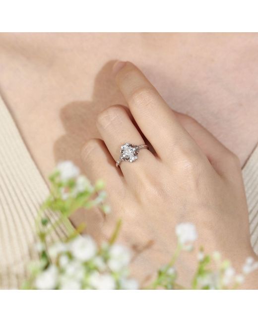 Azura Jewelry New York White Atlantis Vintage Topaz Ring Vermeil