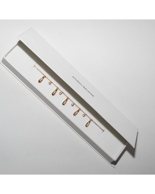 Studio Baloge Metallic Cascade Bracelet – Champagne