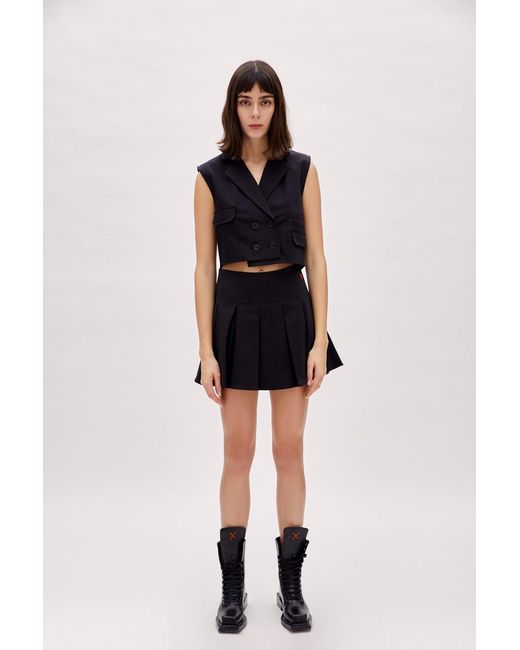Pcfg Black Pleated Skirt