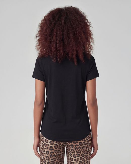 Lords of Harlech Black Katherine Cap Sleeve Top