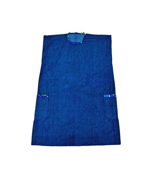 Chuks Collins Blue Ajah Collection – Denim A-Line Dress