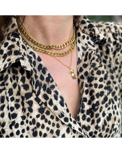 Rachel Nathan Metallic Perfect Curb Necklace
