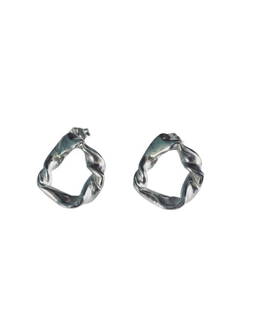 Mitsymay Jewellery Metallic Twists & Tangled Small Hoops