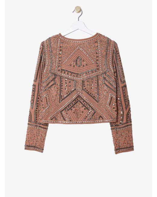 Rose & Nancy Brown Briar Sequin Trophy Jacket