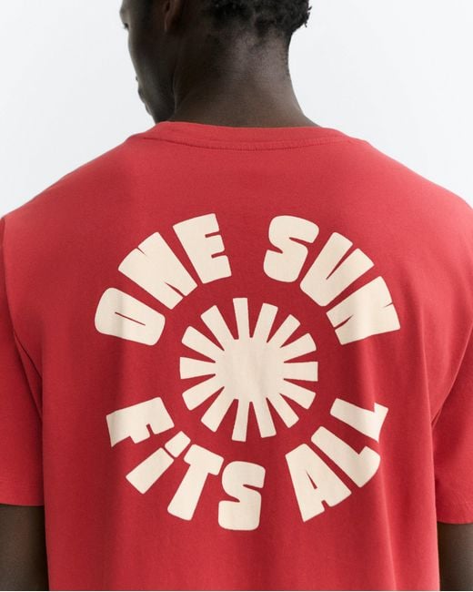 Thinking Mu Red One Sun Zach T-Shirt for men