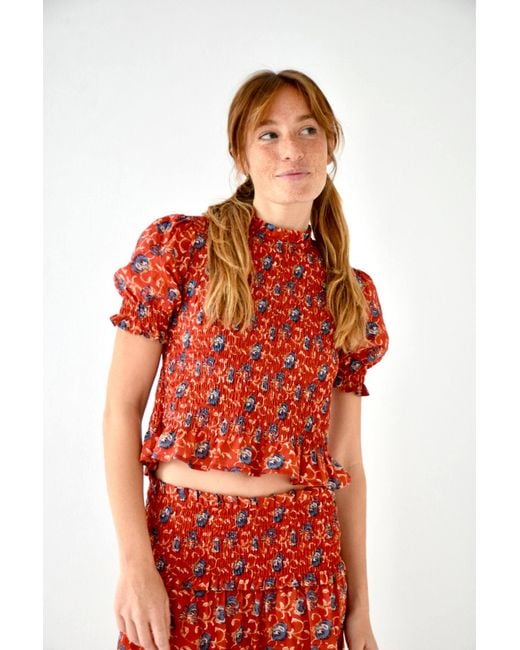 Mind Traveler Red Bruna Lily Top